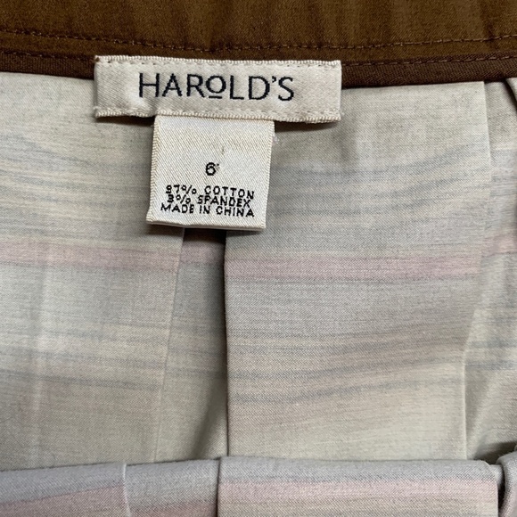 Harolds Womens Skirt Size 6 Knee Length Fit and Flare Colorful Lined Boho - Picture 6 of 11